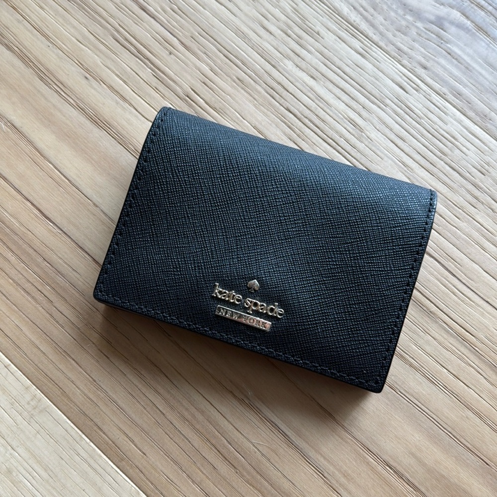 Kate Spade Credit Card Black Wallet Cameron Street